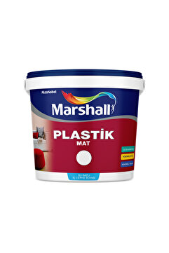 Marshall Plastik Mat Antrasit Su Bazlı Silinebilir İç Cephe Boyası 2,5 L