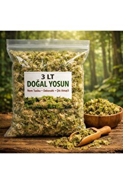 macc Doğal Yosun Torfu, Lif Parça Kurutulmuş Spagnum Floor Moss Yosun, Teraryum, Orkide, Toprak Katkısı,Dekor