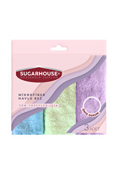 SUGARHOUSE Sugar House Mikrofiber Havlu Bez 3'lü