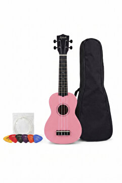 Gonzales 4 Telli Ukulele Pembe Renk