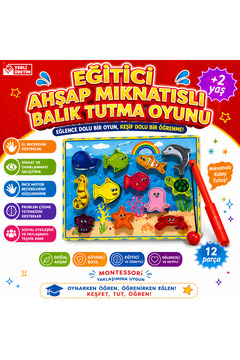 simply line Montessori çocuk Ahşap mıknatıslı balık tutma oyunu uzuvlar el geliştirme
