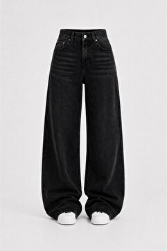 J&KSTORES Baggy Salaş Pocket Bol Paça Retro Görünümlü Jean Pantolon