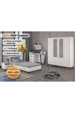 VENATTO Trio White Xl Genç Odası(%100mdf)