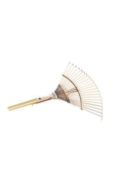 Genel Markalar 53733 Ahşap Saplı Ayarlı Metal Çim Ve Yaprak Toplama Tırmığı 30-45 Cm