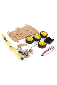 Genel Markalar 4wd Araç Şase Kiti Robot Araba Kiti