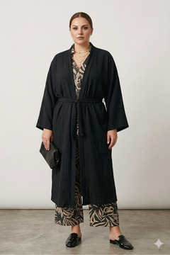 CNG MODA Aerobin Geniş Kollu Oversize Kimono