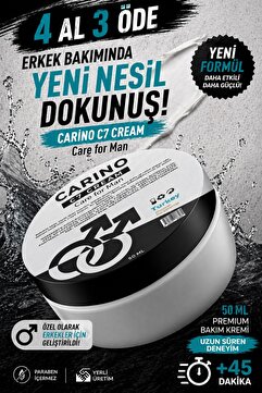 Carino E Bella C7 Care For Man Uzun Deneyim Erkek Kremi 50 ml