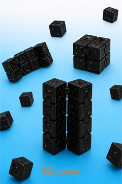 katlaç | Gece Moru Özel Seri Infinity Cube – Sonsuz Küp & Hareketli Stres Küpü