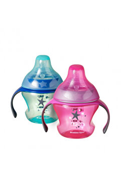 Tommee Tippee Easiflow Damlatmaz Alıştırma Bardağı 150 ml Biberon Uçlu 4-7 Ay