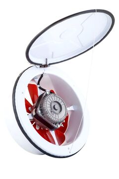 Fansan 20 Cm Tka 200 40w 650m3/h 1350dd 230v Monofaze Kapaklı Aksiyel Duvar Baca Cam Aspiratörü Fanı