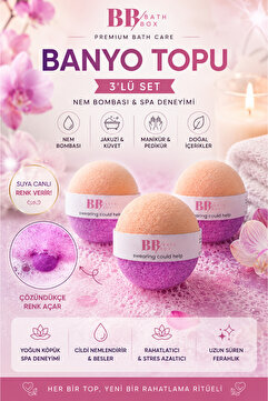 bath box Bathbox Banyo Topu Ve Nem Bombası Jakuzi Küvet Manikür Topu Banyo Bombası 130g - Swearing Could Help