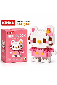 KİNKU Ne block019 puzzle-Yapboz-3D Zeka geliştiren-Mini Sevimli Figürler Minyatür