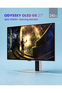 Samsung Odyssey Oled G6 Ls27dg612suxuf 27" 0.03 Ms 2k Pivot 240 Hz Oyuncu Monitörü