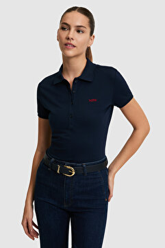U.S. Polo Assn. Kadın Lacivert Basic Tişört 50323461-VR033