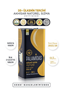palamidas Özel Harman Soğuk Sıkım Naturel Sızma Zeytinyağı 5 Lt - 2025/2026 Yeni Hasat