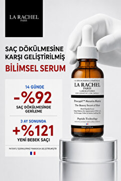 La Rachel Saç Dökülmesine Karşı Patentli Içeriğe Sahip Yeni Saç Oluşumunu Sağlayan Bilimsel Saç Serumu