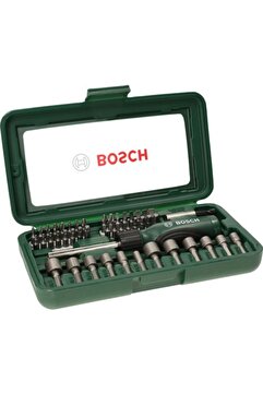 Bosch Tornavida, Vidalama ve Lokma Uçlu Aksesuar Seti 46 Parça