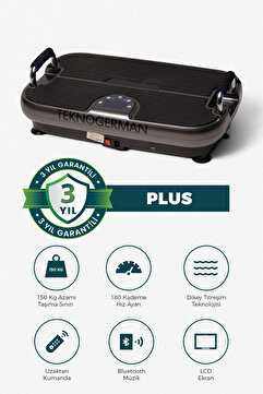 TeknoGerman Plus Model Titreşimli Egzersiz Aleti , Titreşimli Spor Aleti , Spor Cihazı, Tekno German Vibration Plate