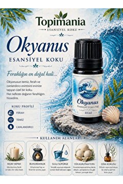 Topimania Yün Kurutma Topları Okyanus -10 Ml-1 Adet-çamaşır Yün Kurutma Topu Kokusu-esansiyel Uçucu Yağ