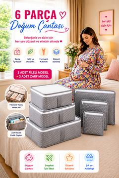 Özlem Toys Baby Doğum Hastane Çıkış Çantası 6 Parça Düzenleyici