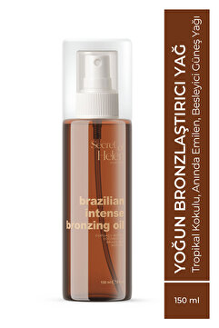 Secret of Helen Brazilian Yoğun Bronzlaştırıcı Yağ 150 ml | Hızlı Emilim, Besleyici,Tropikal Kokulu | Cupuaçu Yağı,