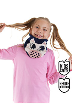 Denokids Kedicik Kız Çocuk Triko Boyunluk - Kar Maskesi
