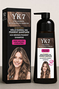 yk7 kozmetik Beyaz Kapatıcı (Küllü Kumral 7.1 ) Şampuan 300 ml.(AMONYAKSIZ FORMÜL)
