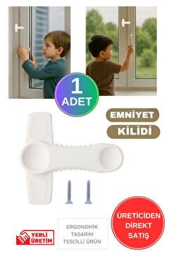 WAPPA 1 Adet Pvc Pimapen Pencere Cam Balkon Kapısı Güvenli Emniyet Kilidi