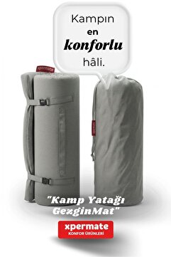 XPERMATE Katlanır Kamp Yatağı 70x180x6 Taşınabilir Sünger Kamp Çadır Matı Yer Yatağı Karavan Yatağı Çantalı