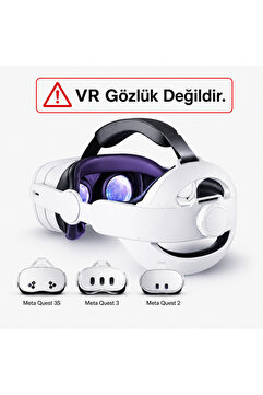 VEXORA GLOBAL Meta Quest 2/3/3S Uyumlu Başlık Kayışı (Elite Strap), VR Gözlük Aksesuarı, Cihaz Değildir.