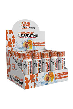 BODYMAX Thermomax Thermo L-Carnitine 3000 Mg 20 Shot Şeftali Mango Aromalı Sıvı Karnitin 100 Ml x 20 Adet