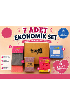 Clean Vibe EKONOMİK 7Lİ SÜNGER SET