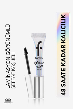 Flormar Extreme Tattoo Uzun Süre Sabitleyici Etkili Transparan Jel Kaş Wax'ı - 8682536110471