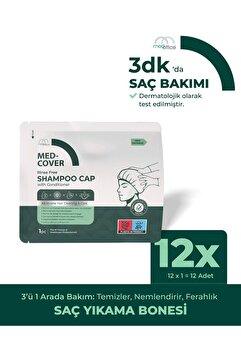 MED-COVER ShampooCap Saç Yıkama Bonesi x 12 adet