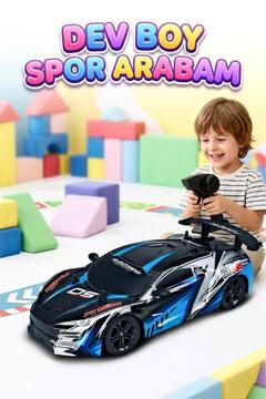Tıfıl Toys Uzaktan Kumandalı 5 Fonksiyonlu 1:10 Ölçekli Dev 2.4GHz Kauçuk Lastikli Büyük Oyuncak Yarış Arabası