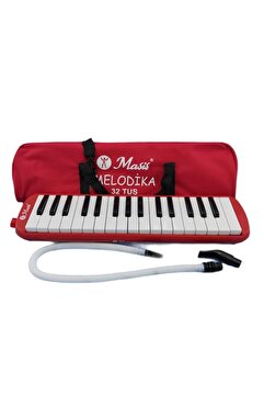 Ticon Melodika 32 Tuşlu Çantalı Kırmızı Renk