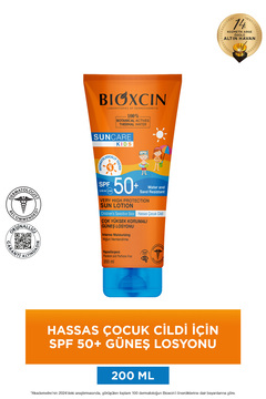Bioxcin Sun Care Çok Çok Yüksek Korumalı Çocuk Güneş Losyonu 50 Spf - % 100 Botanik Aktif 200 ml
