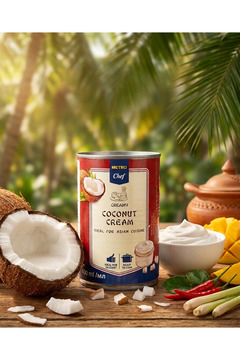 Metro Chef Yoğun Hindistan Cevizi Kreması 400 ml - Coconut Cream Asya Yemekleri, Gurme Tarifler ve İçecekler İçin