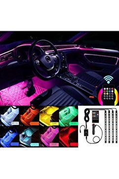 Volstore Fiat / Tofaş Tempra Uyumlu Ayak Altı Led Aydınlatma Uzaktan Kumandalı 8 Renk