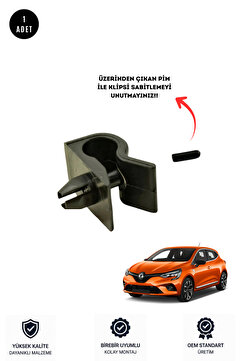 ESAGARAJ Renault Clio 5 - V Uyumlu Kaput Demir Klipsi Yeni Modeller 7703179156
