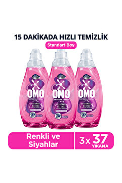 Omo Express Fresh Capcanlı Renkler Renkli ve Siyahlar Sıvı Çamaşır Deterjanı 1480 ml x3