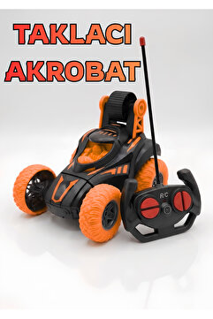 Boratila Toys Uzaktan Kumandalı Şarjli Full Fonksiyon Takla Atan Amuda Kalkan Akrobatik Araba Taklacı Akrobat