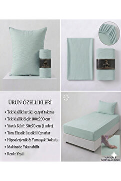 SERENART HOME TEK KİŞİLİK LASTİKLİ ÇARŞAF TAKIMI