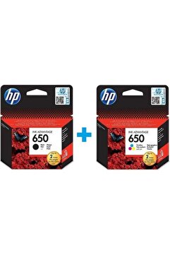 HP Cz101ae Cz102ae 650 Siyah Ve Üç Renkli Kartuş