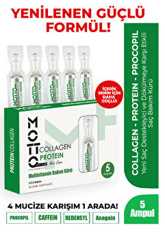 Motto Plus Professional Dökülme Önleyici Şok Bakım & Saç Vitamini 5li Ampul