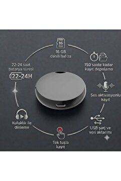 SICAK TAKİP Mıknatıslı Mini Ses Kayıt Cihazı