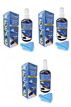 JULIANO 3 ADET - (250 ML) Gözlük, Cep Telefonu, Led, Bilgisayar, Ekran, Laptop, Tablet, Televizyon, Kamera