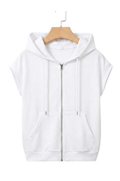 Lerix mod LERİXMOD_unisex kadın erkek YAZLIK kanguru cep kapşonlu boy fermuarlı yarasa kol ÖZEL DİKİŞ DETAYLARIYLA