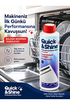Quick&Shine Bulaşık Makinesi Temizleme Sıvısı 200 Ml.