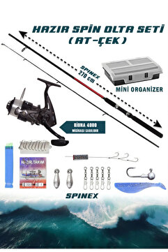ALASTOR Spinex Spin Olta Seti Hazır Olta Seti At-Çek Olta Seti Spin Olta Kamışı 10-40